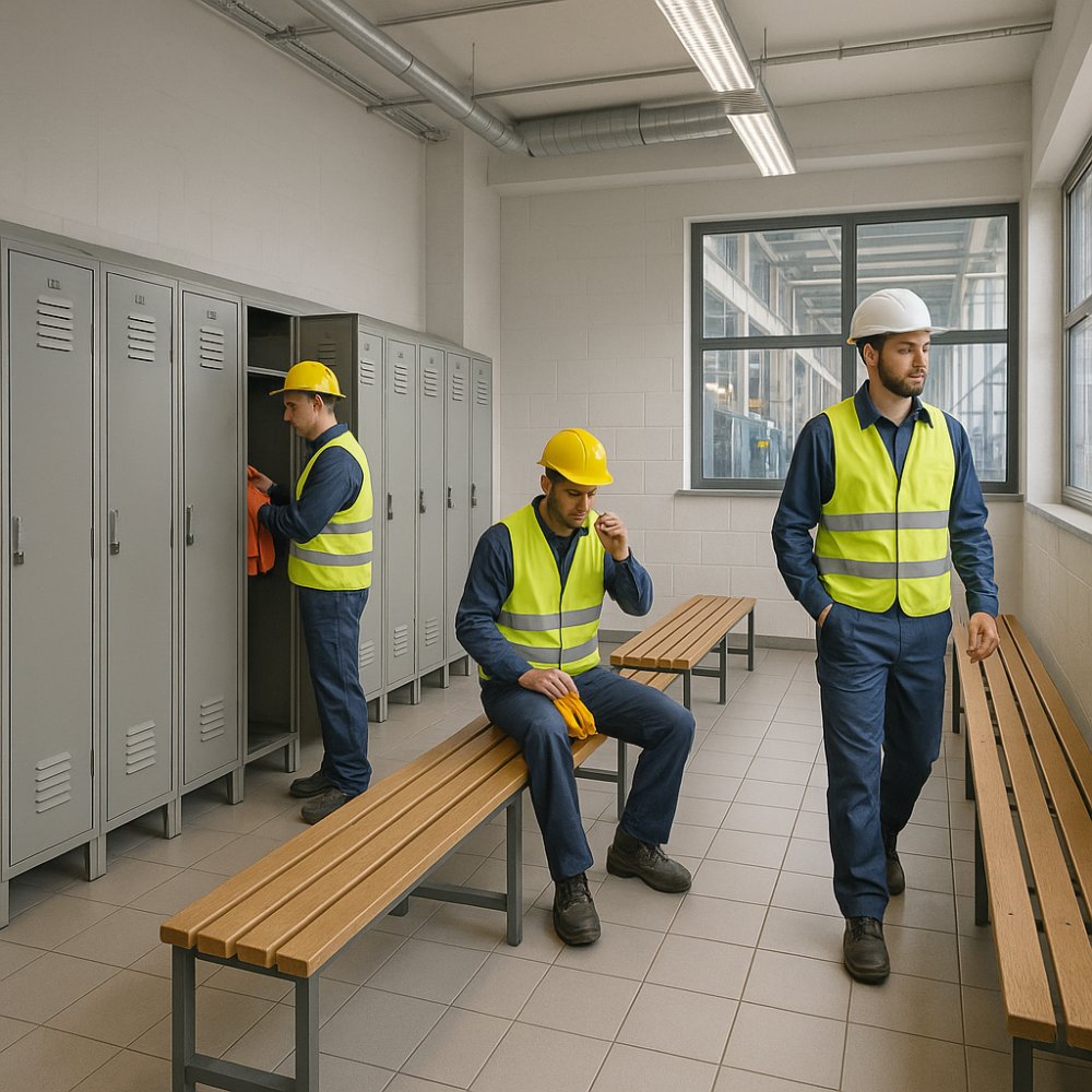 Optimización industrial: cómo las taquillas y vestuarios eficientes impulsan la productividad